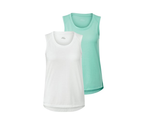 Tchibo - 2 Sporttops - Damen - Gr. L - weiß