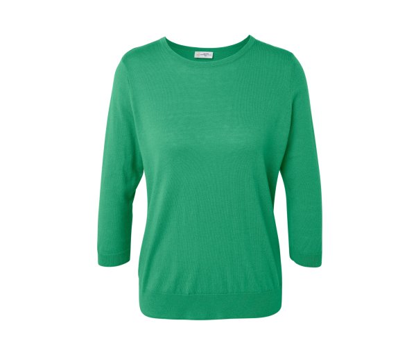 Tchibo - Feinstrickpullover mit Seide - Damen - Gr. S - grün