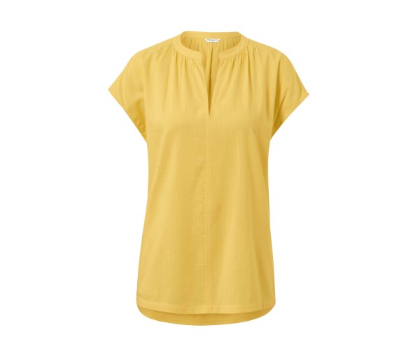 Tchibo - Kurzarmbluse - Damen - Gr. 36 - gelb
