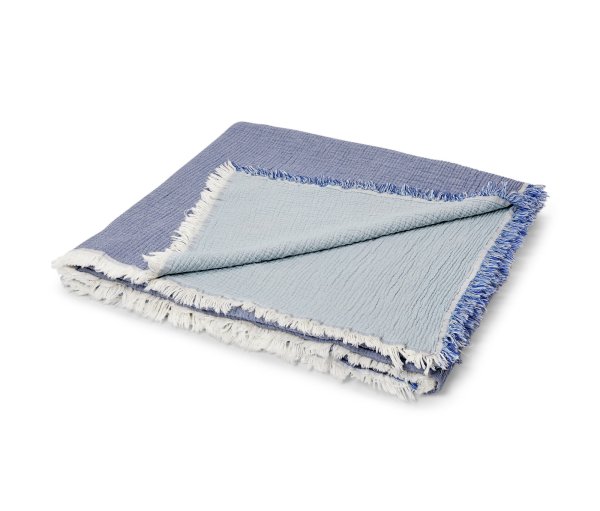 Tchibo - Bettüberwurf - blau