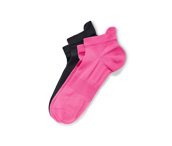 Tchibo - 2 Paar Profi-Laufsocken - Gr. 39-42 - schwarz