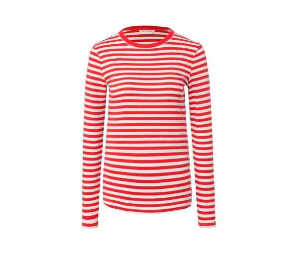 Tchibo - Gestreiftes Langarmshirt - Gr. S - weiß/gestreift