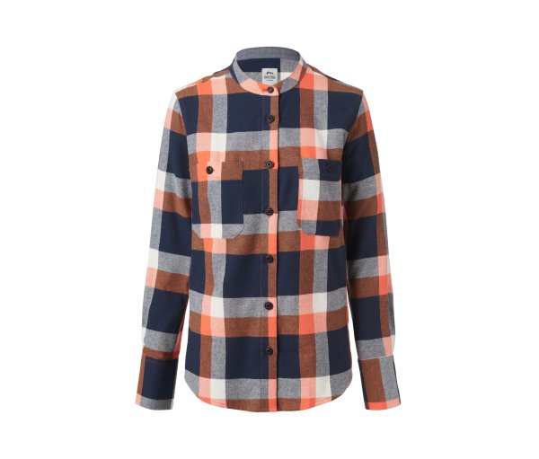 Tchibo - Flanellbluse - Damen - Gr. 40 - orange/kariert
