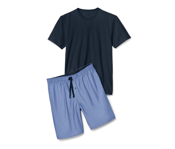 Tchibo - Shorty-Pyjama - Herren - Gr. M - dunkelblau