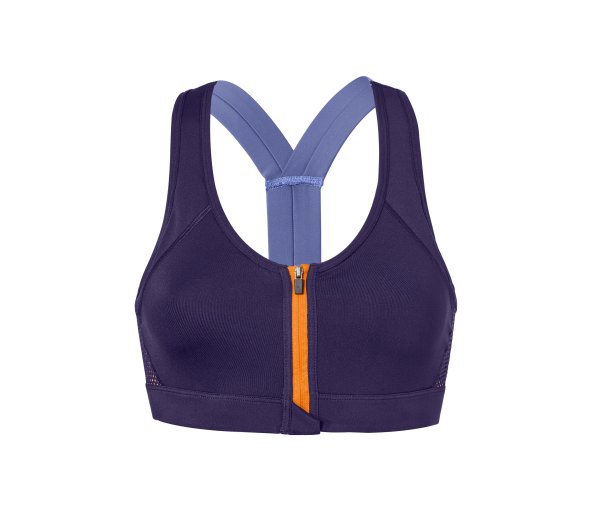 Tchibo - Sport BH mit Frontreißverschluss - Damen - Gr. 85C - violett
