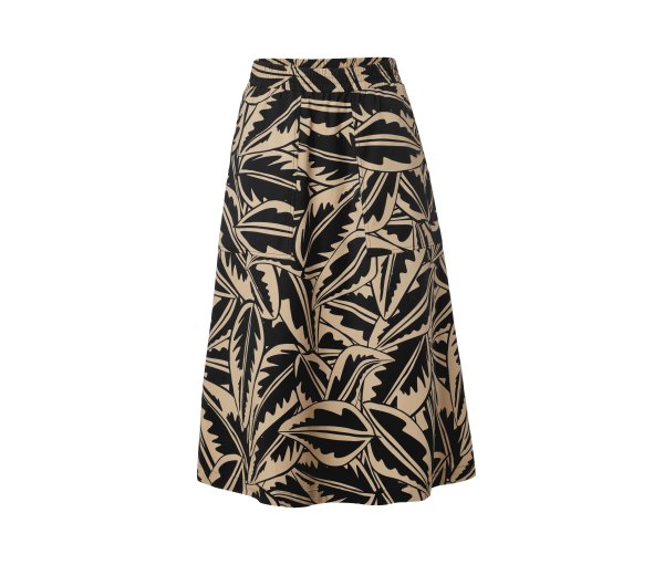 Tchibo - Popeline-Rock - Damen - Gr. 48 - schwarz/print