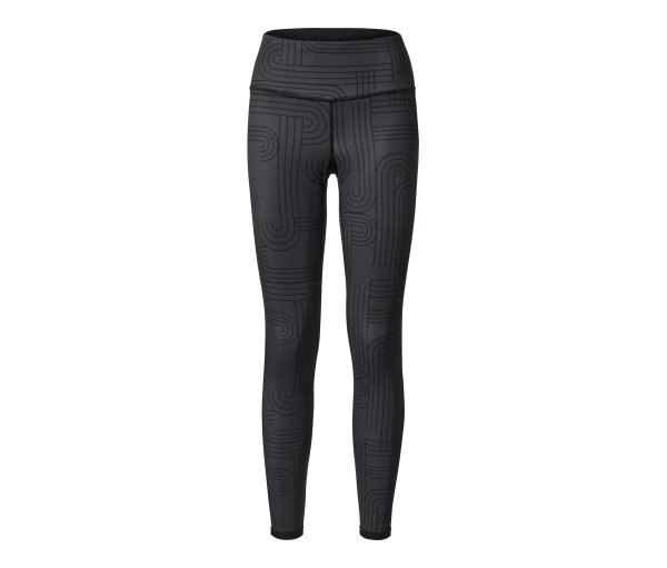 Tchibo - Wende-Sporttight - Damen - Gr. M - anthrazit/print