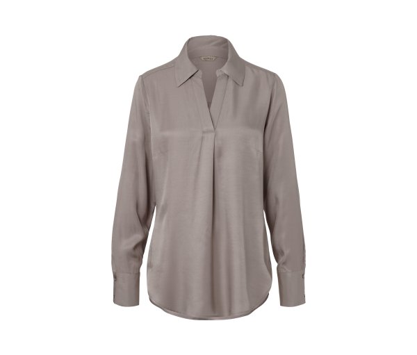 Tchibo - Satinbluse - Damen - Gr. 44 - taupe