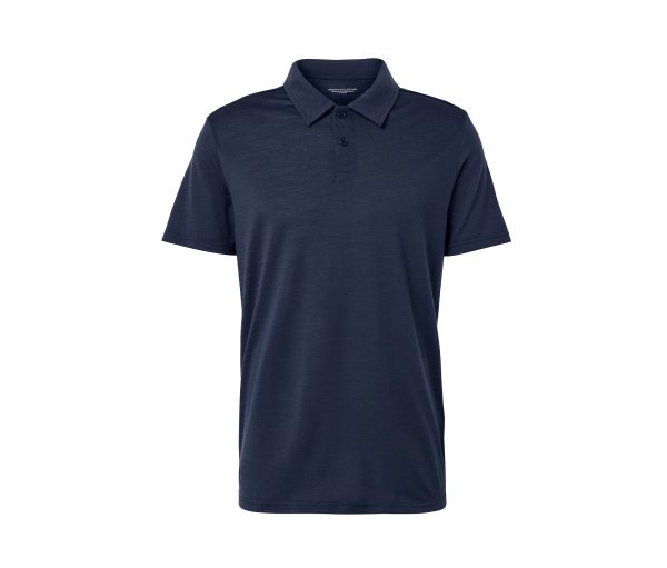 Tchibo - Poloshirt mit Merinowolle - Herren - Gr. XL - dunkelblau