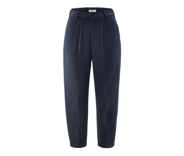 Tchibo - Hose mit Bundfalte - Damen - Gr. 44 - dunkelblau