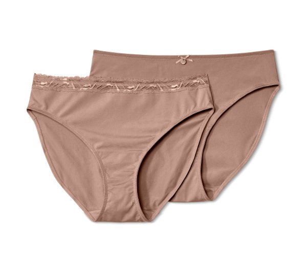 Tchibo - 2 Slips - Damen - Gr. M - beige