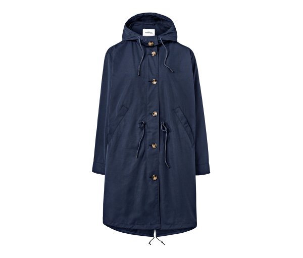 Tchibo - Parka mit Kapuze - Damen - Gr. 42 - dunkelblau