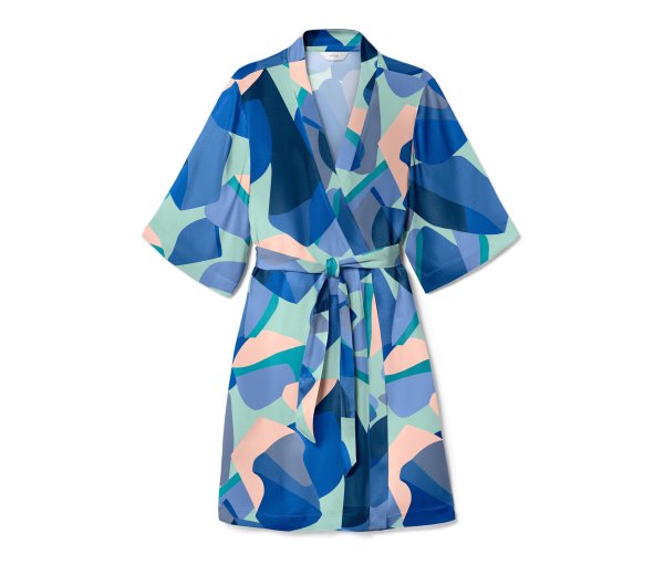 Tchibo - Morgenmantel - Damen - Gr. L - blau