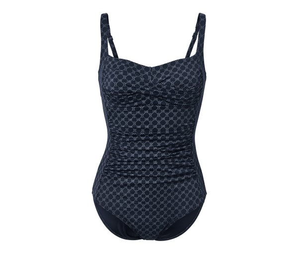 Tchibo - Figurformender Badeanzug - Damen - Gr. 40 - blau