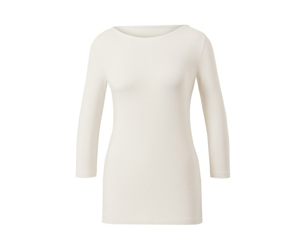 Tchibo - Shirt mit 3/4-Arm - Damen - Gr. M - creme