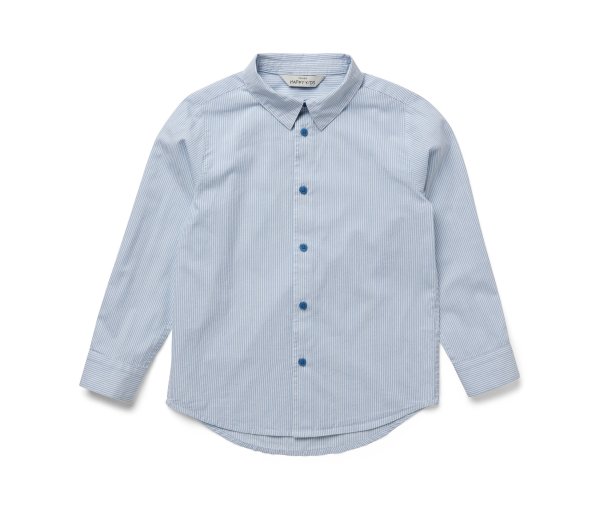 Tchibo - Kinder-Hemd - Jungen - Gr. 146/152 - hellblau/gestreift