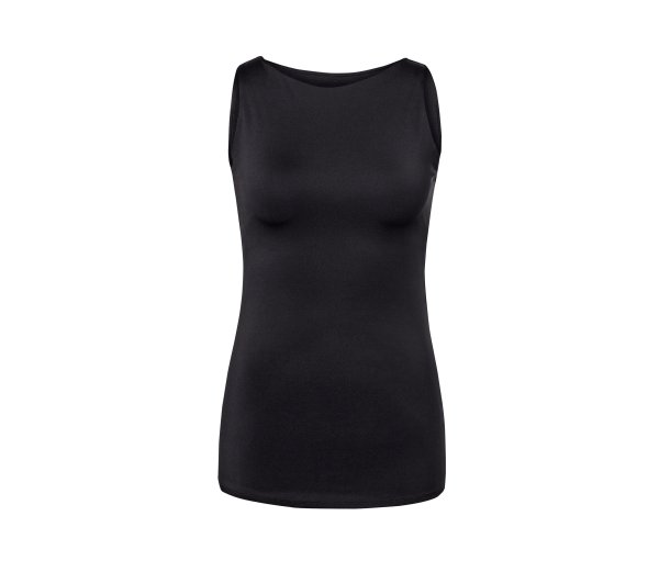 Tchibo - Yogatop mit integriertem Bustier - Damen - Gr. M - schwarz
