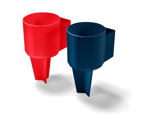 Tchibo - 2 Strandbecher-Halter - dunkelblau