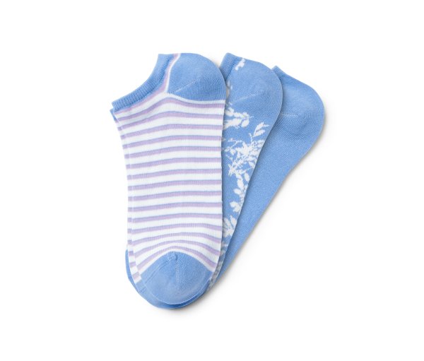 Tchibo - 3 Paar Sneakersocken - Damen - Gr. 35-38 - lila