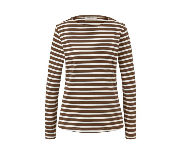 Tchibo - Gestreiftes Langarmshirt - Damen - Gr. XL - creme/gestreift