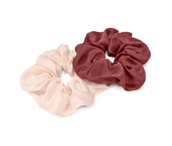 Tchibo - 2 Haargummis »Scrunchies« - creme