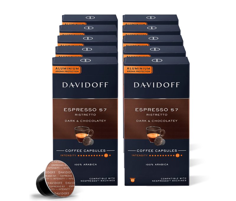 Tchibo - Davidoff Café Espresso 57 Ristretto - 10 x 10 Kapseln - Intensität: 11/12