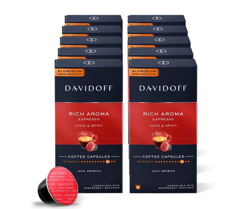 Tchibo - Davidoff Café Rich Aroma Espresso - 10 x 10 Kapseln - Intensität: 10/12
