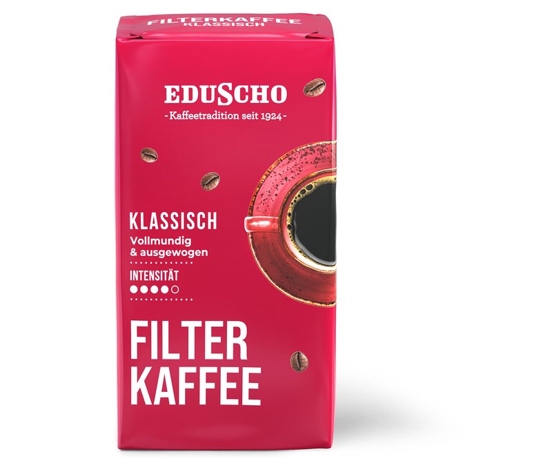 Eduscho Filterkaffee Klassisch - 500 g Gemahlen - Intensität: 4/5