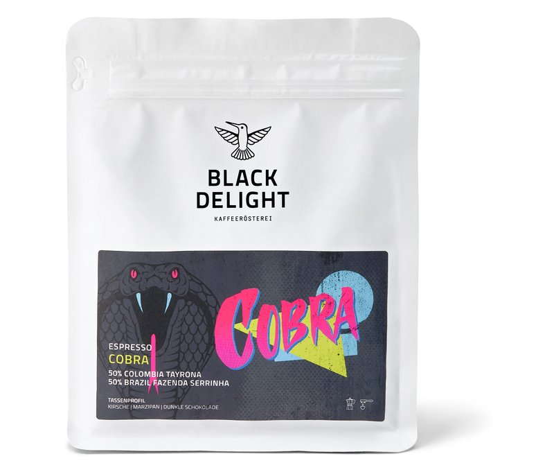 Black Delight - Cobra Blend Espresso - 250 g Ganze Bohne - Intensität: 5/6
