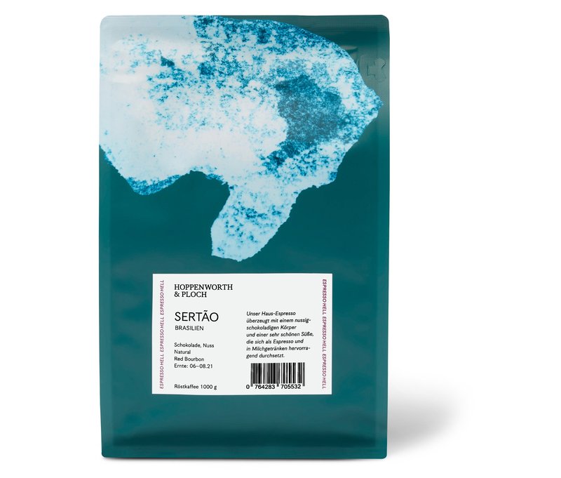Hoppenworth & Ploch - Sertao Espresso - 1 kg Ganze Bohne - Intensität: 4/6