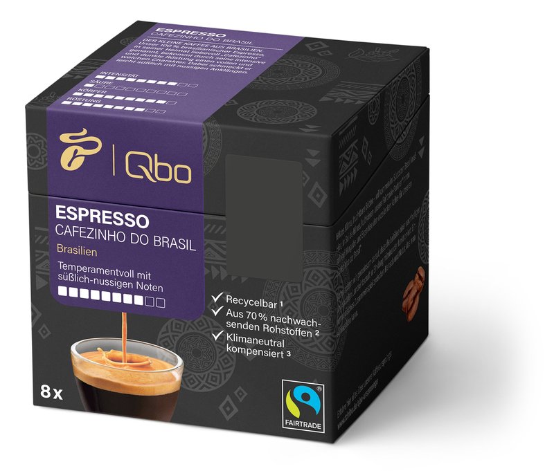 Qbo Espresso Cafezinho DO Brasil - 8 Kapseln - Intensität: 8/10
