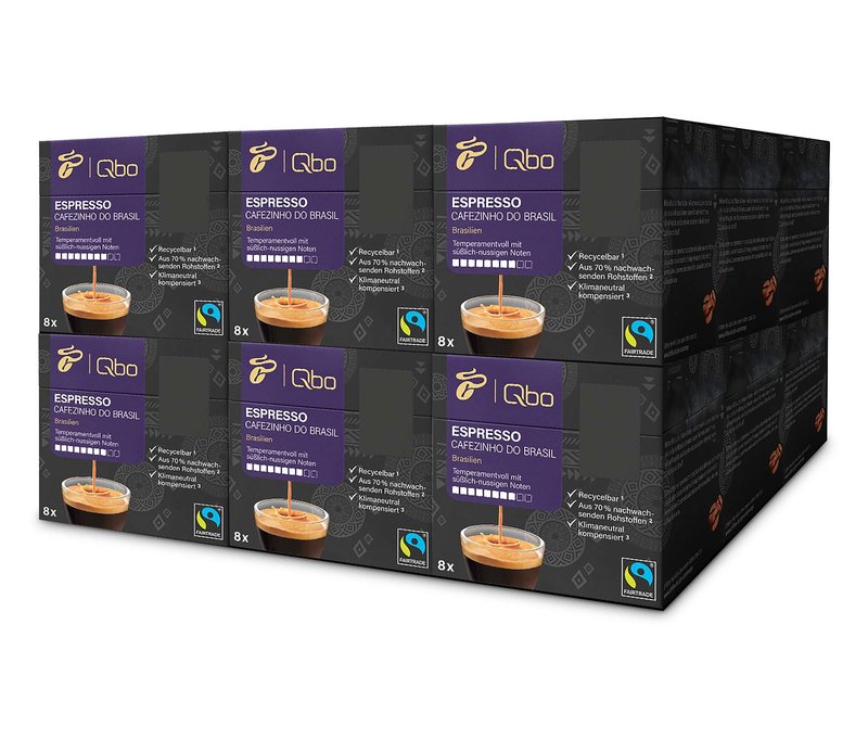 Qbo Espresso Cafezinho DO Brasil - 144 Kapseln - Intensität: 8/10