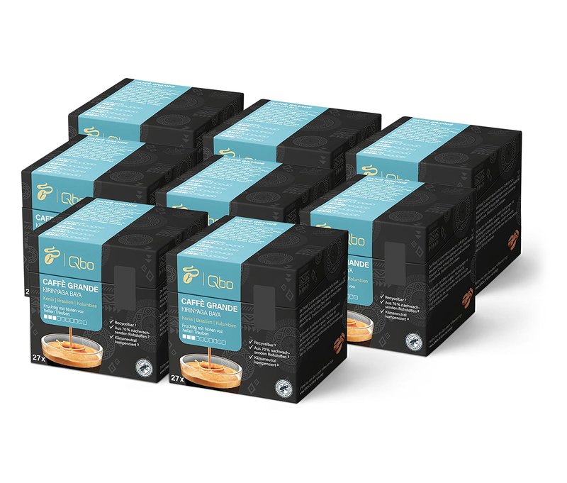 Qbo Caffè Grande Kirinyaga Baya - 216 Kapseln - Intensität: 3/10
