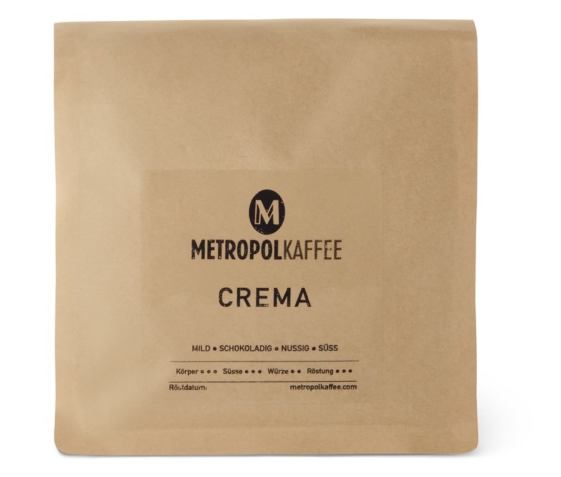 Metropol Kaffee - Crema - 500 g Ganze Bohne - Intensität: 3/6