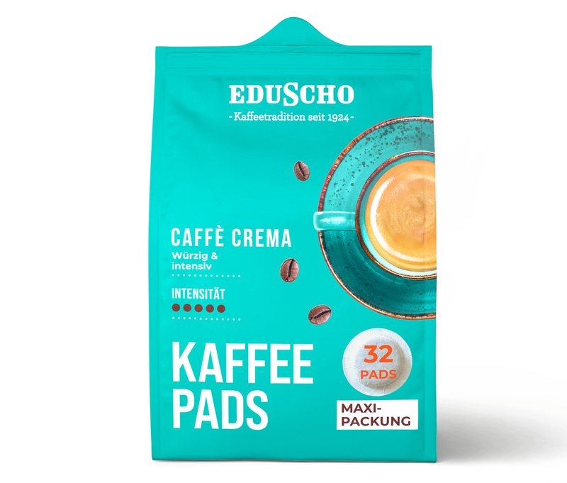 Eduscho Kaffeepads Caffè Crema - 32 Pads - Intensität: 5/5