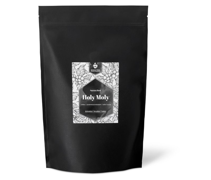 Buena Vida Coffee Club - Holy Moly Espresso - 1 kg Ganze Bohne - Intensität: 5/6