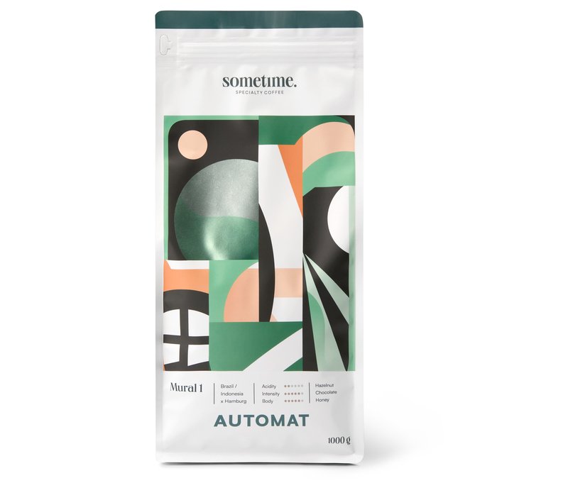 sometime - Mural 1 Caffè Crema - 1 kg Ganze Bohne - Intensität: 5/6