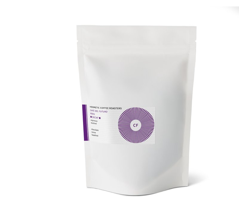 Hermetic - Café del Futuro Espresso, entkoffeiniert - 250 g Ganze Bohne - Intensität: 3/6