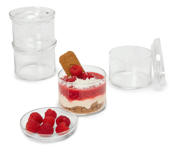 Tchibo - 4 Vorspeisen-und-Dessertgläser - transparent