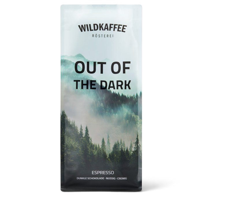 Wildkaffee - Out of the Dark Espresso - 1 kg Ganze Bohne - Intensität: 5/6