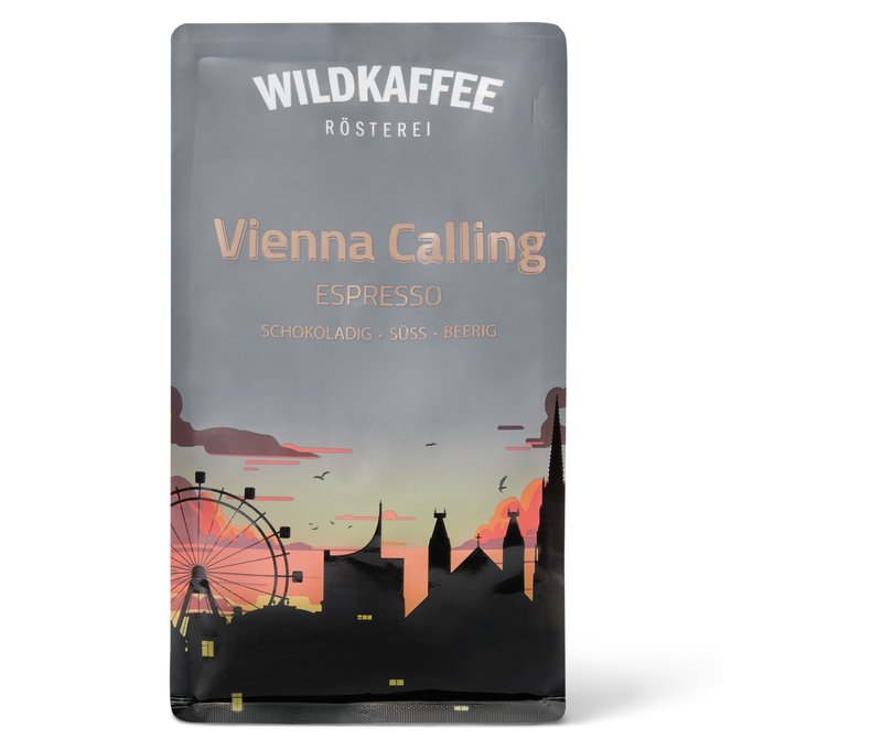 Wildkaffee - Vienna Calling Espresso - 350 g Ganze Bohne - Intensität: 4/6