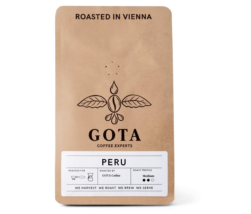 Gota Coffee - Peru Omni-Roast - 250 g Ganze Bohne - Intensität: 3/6