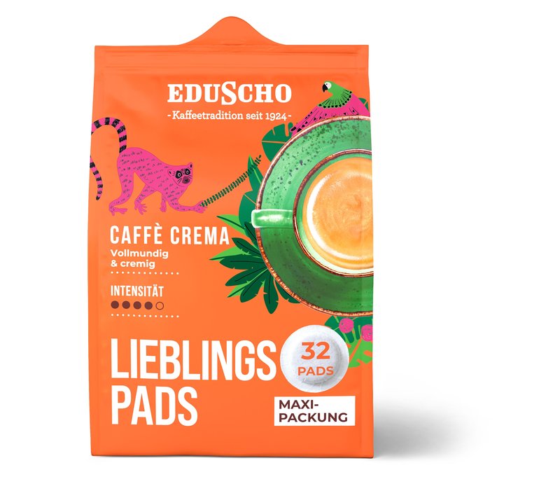 Eduscho Lieblingspads Caffè Crema - 32 Pads - Intensität: 4/5