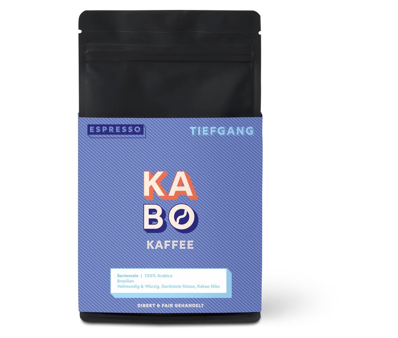 Kabo - Tiefgang Espresso - 250 g Ganze Bohne - Intensität: 6/6