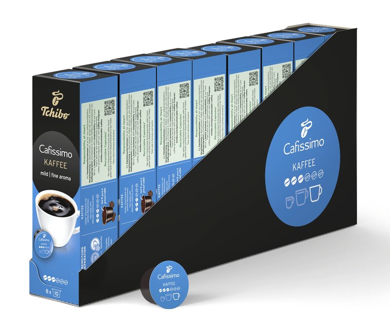 Cafissimo Kaffee mild - 80 Kapseln - Intensität: 3/6