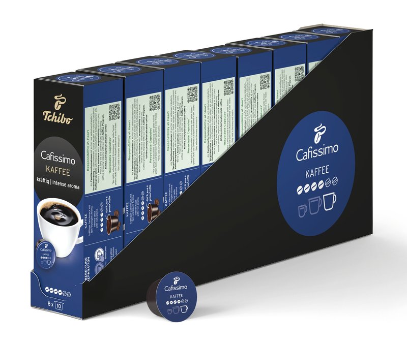 Cafissimo Kaffee kräftig - 80 Kapseln - Intensität: 4/6