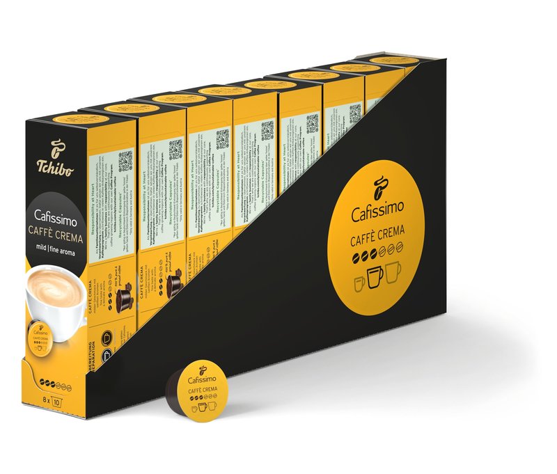 Cafissimo Caffè Crema mild - 80 Kapseln - Intensität: 3/6
