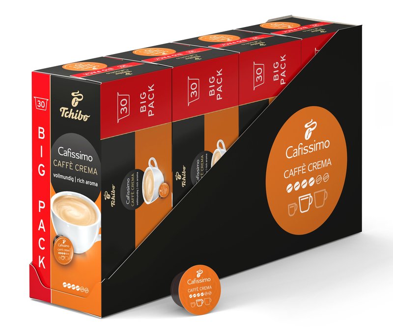 Cafissimo Caffè Crema vollmundig - 120 Kapseln - Intensität: 4/6