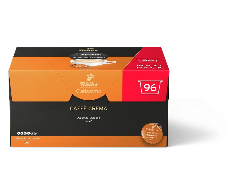Cafissimo Caffè Crema vollmundig - 96 Kapseln - Intensität: 4/6