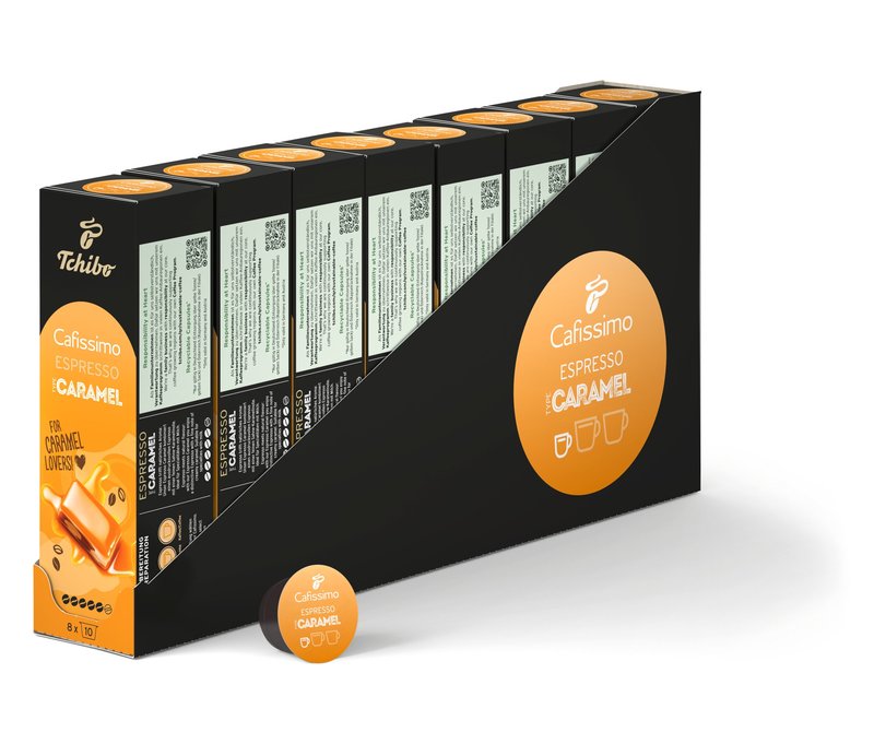 Cafissimo Flavoured Edition – Espresso Caramel - 80 Kapseln - Intensität: 5/6